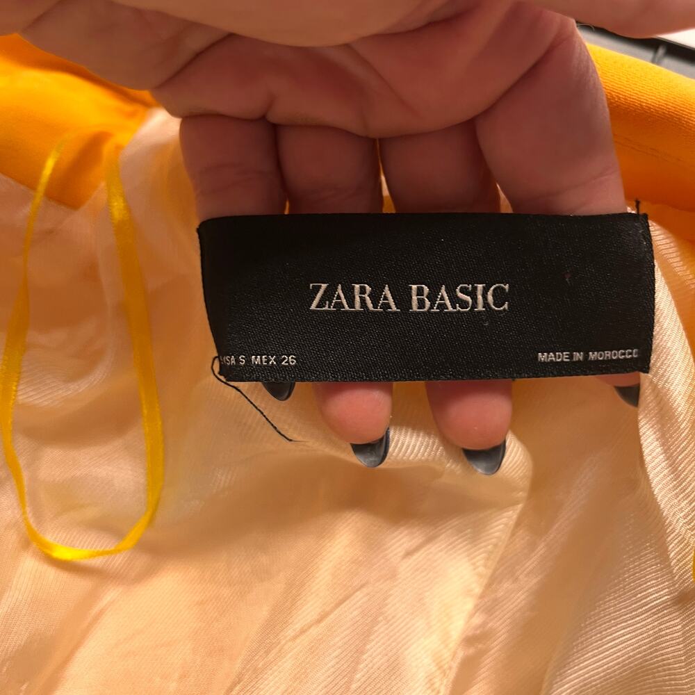 Zara Basic Yellow Oversized Open Front Career Wea… - image 4